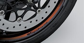 HAYABUSA RIM DECAL (GOLD)
